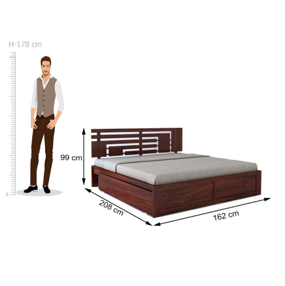 Aelinia Queen Drawer Bed - Image 9
